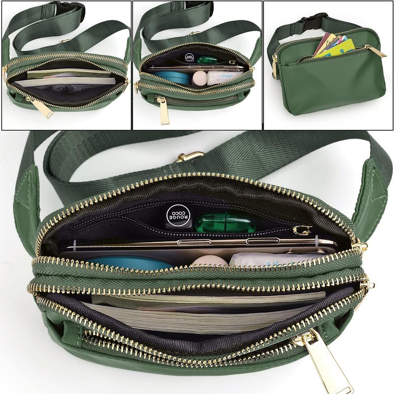 UTO Fanny Pack for Women Crossbody Trendy Fashion Belt Purse Chest Waist Hip Bumbag for Outdoor Shopping Travel Hiking - Image 4